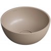OMNIRES - SHELL M+ umývadlo na dosku, O35 cm, béžová mat SHELL350UNDB