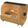 Sauna Tuindeco ROVANIEMI CUBE outdoor Veľkosť: 280 219x286 cm, Druh dreva: Termodrevo
