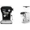 Ascaso Dream ONE, Dark Black + Rocket Espresso FAUSTINO 3.1, white