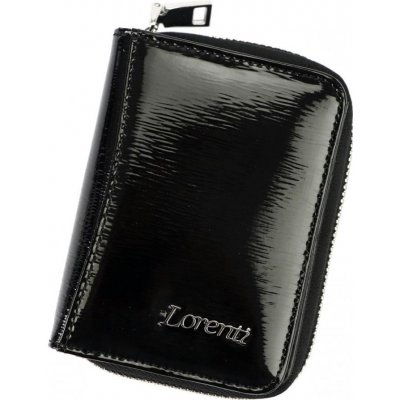 Barebag Lorenti Kožená čierna malá dámska peňaženka RFID