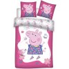 Posteľné obliečky Peppa Pig flowers - do postieľky