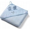 BabyOno Osuška s kapucňou Bamboo 100x100cm modrá