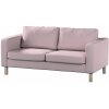 Dekoria Poťah na sedačku Karlstad (nerozkladací, 2-miestny, krátky), pastelová ružová, 165 x 89 x 64 cm, Amsterdam, 704-51