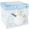 Doudou et Compagnie Paris Doudou Darčeková sada - Plyšový zajačik s bielym brmbolcom 25 cm
