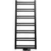 Regnis Retro, vykurovacie teleso 440x1650mm so stredovým pripojením 50mm, 686W, čierna matná, RETRO165/40/D5/BLACK