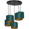 Luminex Luster na lanku ARDEN 5xE27/60W/230V zelená/zlatá LU3552 + záruka 3 roky zadarmo