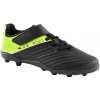 KIPSTA Detské futbalové kopačky 100 Easy AG/FG na suchý zips čierno-žlté 25