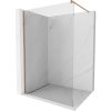 Mexen Kioto, sprchová zásteny typ Walk-In 180 x 200 cm, 8mm číre sklo, medený matný profil, 800-180-101-65-00