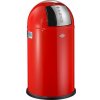 WESCO Pushboy Jr. 22 l červený - oceľový odpadkový kôš