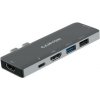 Canyon DS-5, 7v1 hub pre MacBook, USB-C Power delivery, 1xUS
