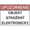 Samolepka Upozornenie objekt strážený elektronicky 148 x 210 mm