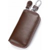 Kľúčenka Kožené puzdro na kľúče hnedá