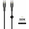 Fixed FIXDB-CC12-BK USB-C/USB-C a podporou PD, 1,2m