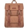 PAOLO PERUZZI Pánsky batoh na notebook A4 E-05-BR | hnedá E-05-BR