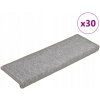 Podložky na schody 30 ks 65x21x4 cm svetlosivé