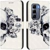 VSETKONAMOBIL 104791 ART Peňaženkový kryt pre Infinix Hot 50 Pro+ SKULL