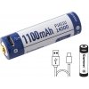Nabíjateľný Li-ion akumulátor Keeppower 14500 1100mAh (3960mWh) 3,6V s Micro-USB nabíjacím konektorom, chránený
