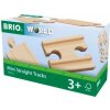 Brio Mini koleje rovné spojky 54 mm 4 ks