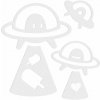 Reflective Berlin Reflective Decals UFO white uni