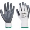 PORTWEST Rukavice Flexo Grip A310, nitrilová POR-A310GRWXL XL Šedá/bílá