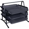 Q-Connect drôtený stojan s 3 odkladačmi 350x275x278mm čierny
