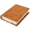 Kožený obal na knihu KLASIK M 22,7 x 36,3 cm - koža medová semiš