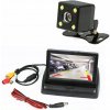 CÚVACIA KAMERA 4 LED DIÓDY MONITOR 4,3 LCD 12V VYSOKÁ KVALITA