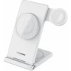 Bezdrôtová nabíjačka Nillkin PowerTrio 3v1 MagSafe pre Apple Watch biela (MFI)