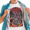 Tričko s potlačou STRANGER THINGS DEMOGORGON Pánsky Biela XXL