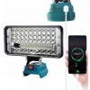 Lampa pre Makita 18V pracovná halogénová baterka 90W 60 LED + 2X USB