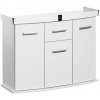 Diversa Solid stolík pod akvárium 100x50x75cm biela