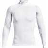 Under Armour Kompresné tričko HG Armour Comp Mock LS white
