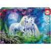 Educa puzzle Unicorns in the forest 500 dielov a fix lepidlo 17648