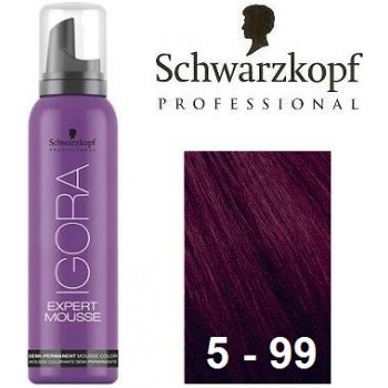 Schwarzkopf Igora Expert Mousse 5-99 svetlá hnedá fialová 100 ml od 5,72 €  - Heureka.sk