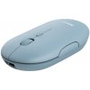 TRUST PUCK/Cestovní/Optická/1 600 DPI/USB+BT/Modrá 24126