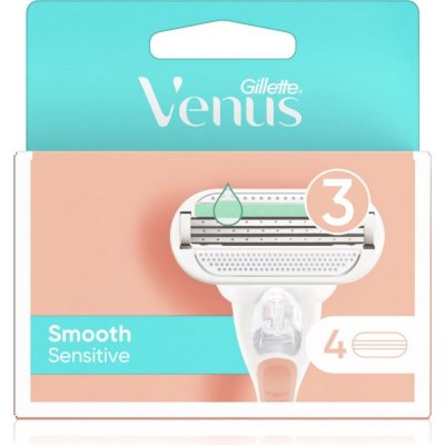 Gillette Venus Sensitive Smooth náhradné hlavice 4 ks