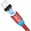 USLION - Lightning / USB Magnetický Kábel (1m), červená
