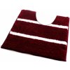 ROUTNER Kúpeľňová predložka IRSINA Bordó 10508 - Bordó / 60 x 60 cm WC s výkrojom 10508