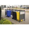 Westmann Planum 4 kovový box na odpadkové koše 4 x 240L 320 x 80 x 120 cm, antracit