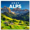 NOTIQUE Poznámkový kalendár Alpy 2027, 30 x 30 cm