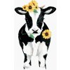 Maľovanie podľa čísel Krava so slnečnicami, 80x100 cm, bez rámu a bez vypnutia plátna (6055482)