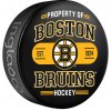 Inglasco Sherwood Puk Boston Bruins NHL Property Of Souvenir Collector Hockey Puck