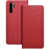 OEM Puzdro LUNA Book Carbon pre HUAWEI P30 Pro červené
