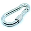 Karabína s poistkou, DIN 5299D, Pozinkovaná 14x180 mm 640