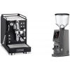 La Pavoni Mini Cellini, black + Eureka Atom W 75, grey