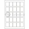 Labelea Samolepiace etikety 35x45 mm biele papierové, na hárku A4, pre laserovú a atramentovú tlač, Farba etikiet Biela, Počet hárkov v balení 100 EPY035045W025S