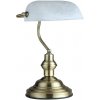 Globo 2492 - Stolná lampa 1xE27/60W biela + záruka 3 roky zadarmo