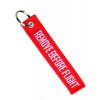 Mil-Tec Kľúčenka REMOVE BEFORE FLIGHT červená
