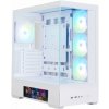Zalman skříň P40 DS / ATX / 4x120mm ARGB fan / 2xUSB 3.0 / USB-C / displej / panoramatická / bílá P40 DS White