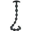NMC 19 Inch Ribbed Silicone Anal Beads Black (111894)